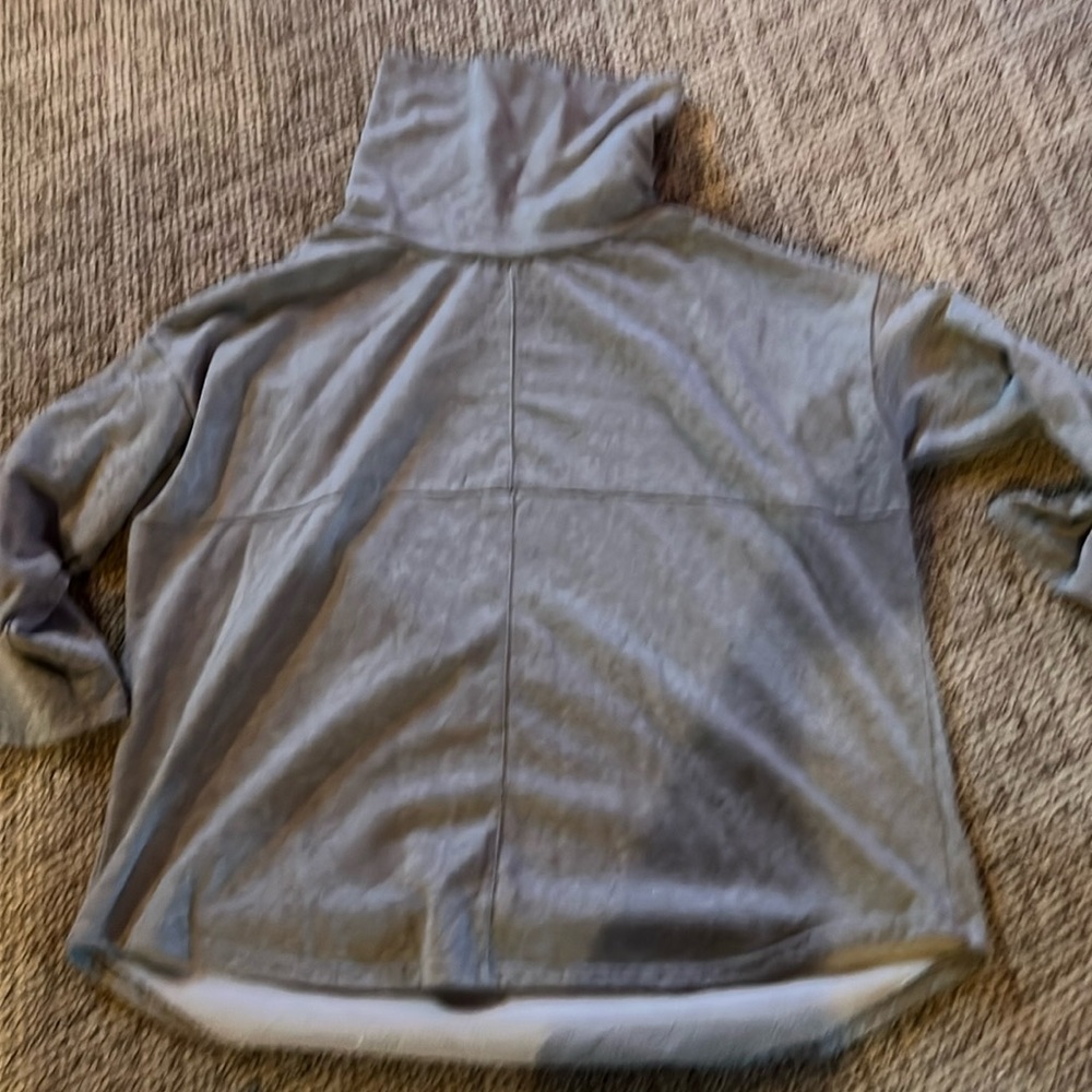 Oversized gray cowl neck sweatshirt